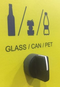 Glass, can and plastic bottle functions